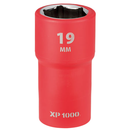 XP1000 VDE Socket, 1/2" Sq. Dr., 19mm : Model No. XP1000-1/2-SOC