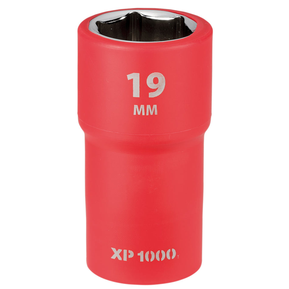 XP1000 VDE Socket, 1/2" Sq. Dr., 19mm : Model No. XP1000-1/2-SOC