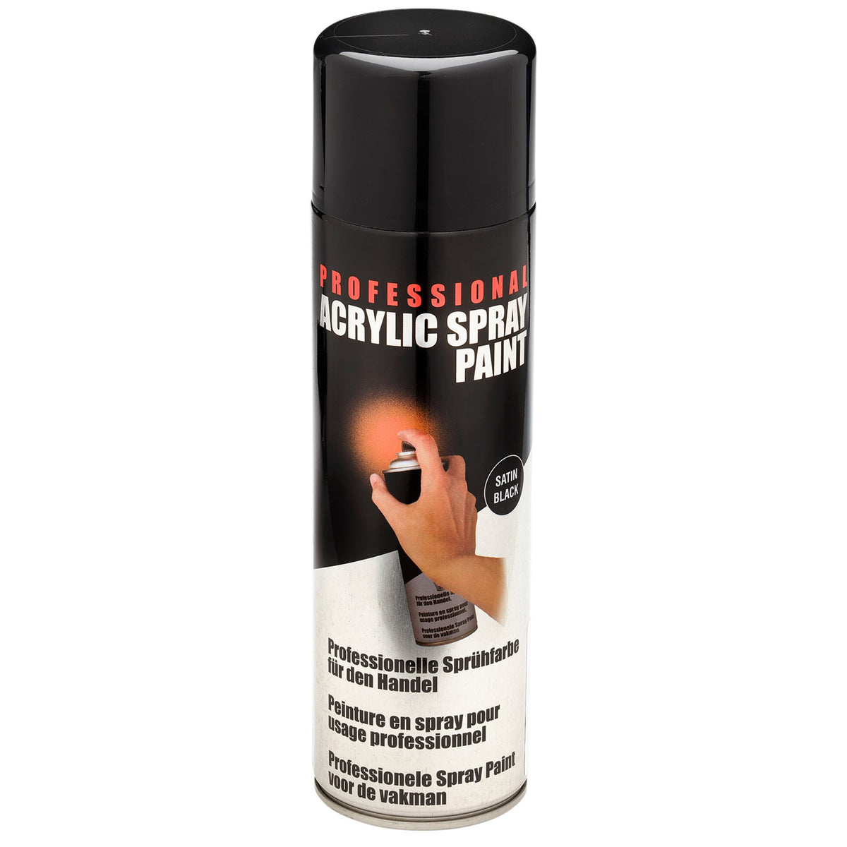 Satin Spray Paint, 400ml, Black: Model No. ARE-SP