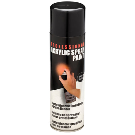 Satin Spray Paint, 400ml, Black: Model No. ARE-SP