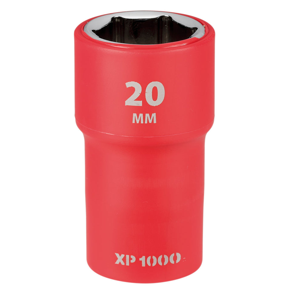 XP1000 VDE Socket, 1/2" Sq. Dr., 20mm : Model No. XP1000-1/2-SOC