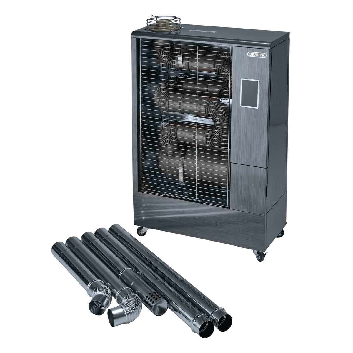 230V Far Infrared Diesel Heater with Flue Kit, 40,000 BTU/11.6kW: Model No. DSH400/FLUE