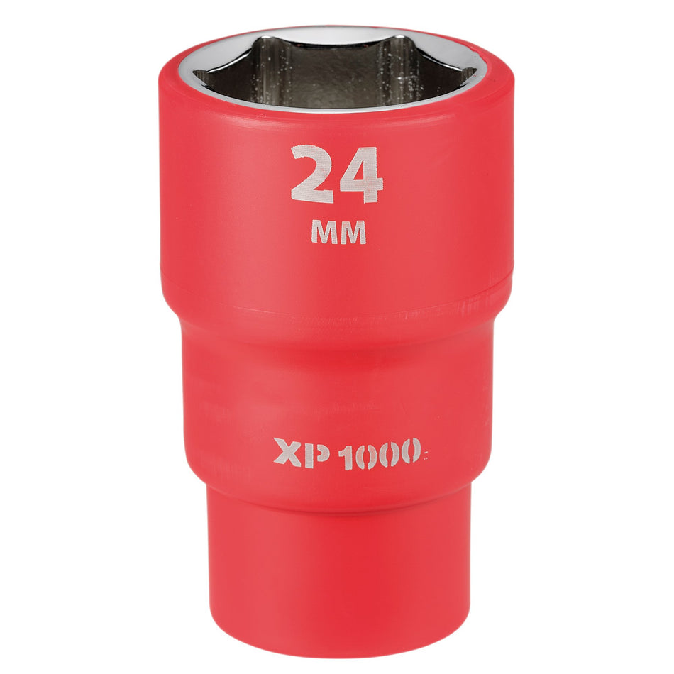 XP1000 VDE Socket, 1/2" Sq. Dr., 24mm : Model No. XP1000-1/2-SOC