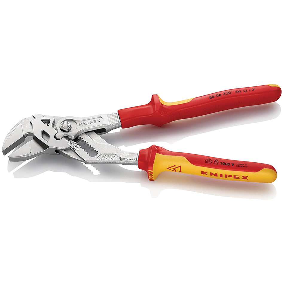 KNIPEX 86 06 250 SB VDE Pliers Wrench, 250mm : Model No. 86 06 250 SB