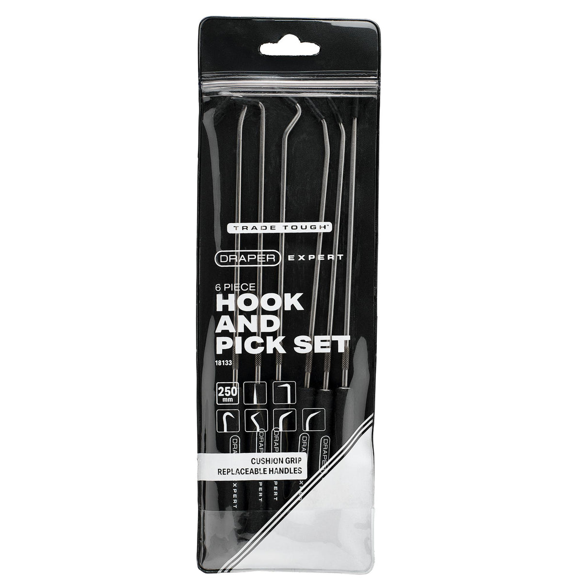 Draper Expert Hook and Pick Set, 250mm (6 Piece)