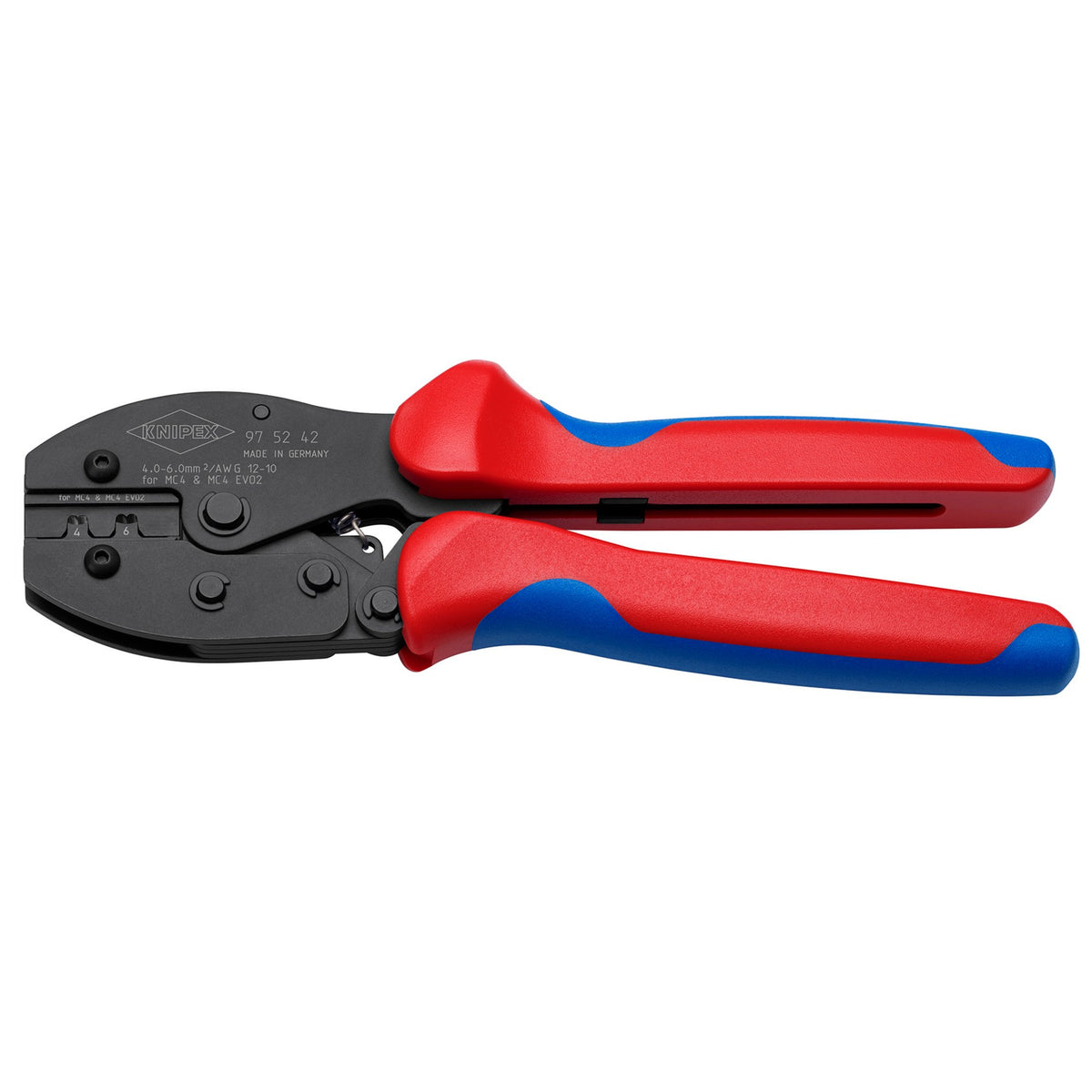 KNIPEX 97 52 42 SB PreciForce Crimping pliers for MC4/MC4 EVO, 220mm : Model No. 97 52 42 SB