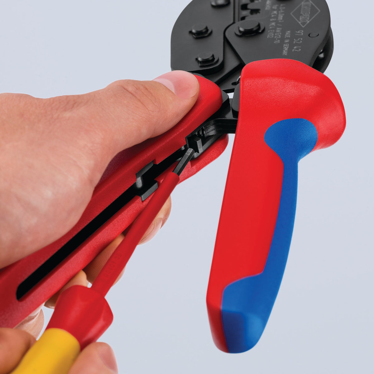 KNIPEX 97 52 42 SB PreciForce Crimping pliers for MC4/MC4 EVO, 220mm : Model No. 97 52 42 SB