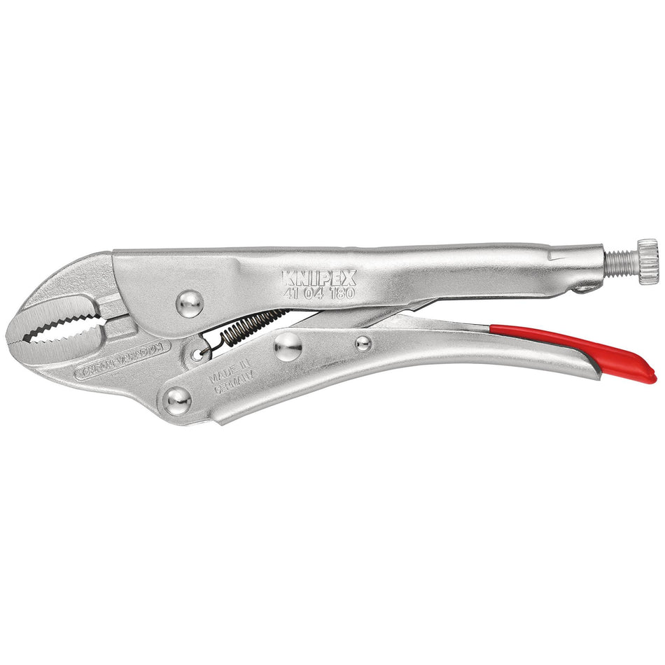 KNIPEX 41 04 180 Grip Pliers, Galvanized, 180mm