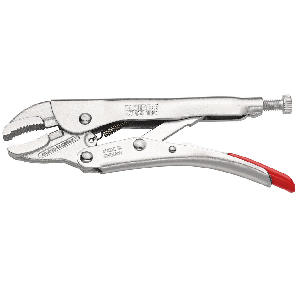 KNIPEX 41 04 180 Grip Pliers, Galvanized, 180mm