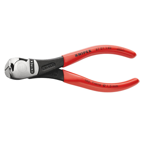 Knipex 140mm High Leverage End Cutting Pliers : Model No.67 01 140