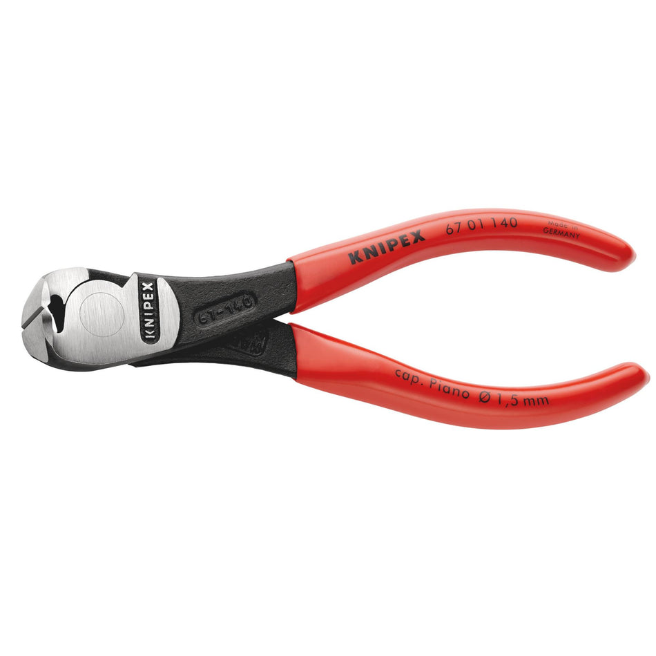 Knipex 140mm High Leverage End Cutting Pliers : Model No.67 01 140