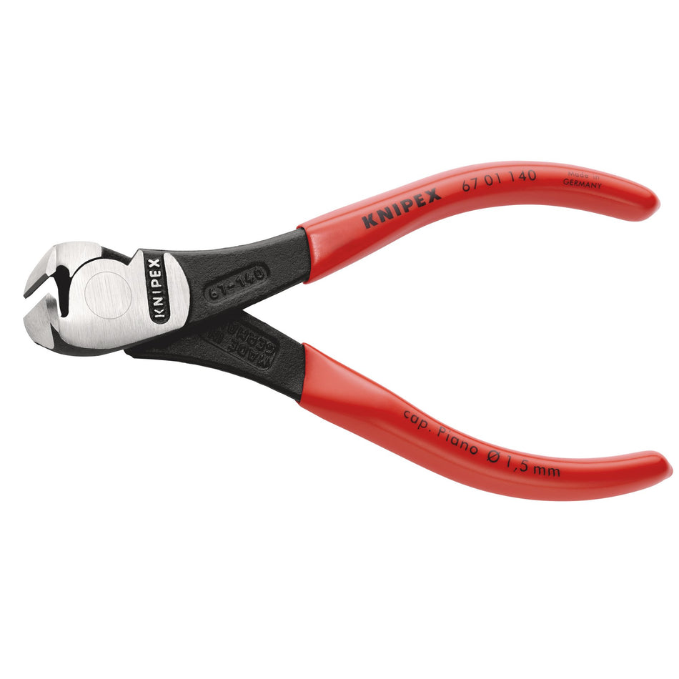 Knipex 140mm High Leverage End Cutting Pliers : Model No.67 01 140