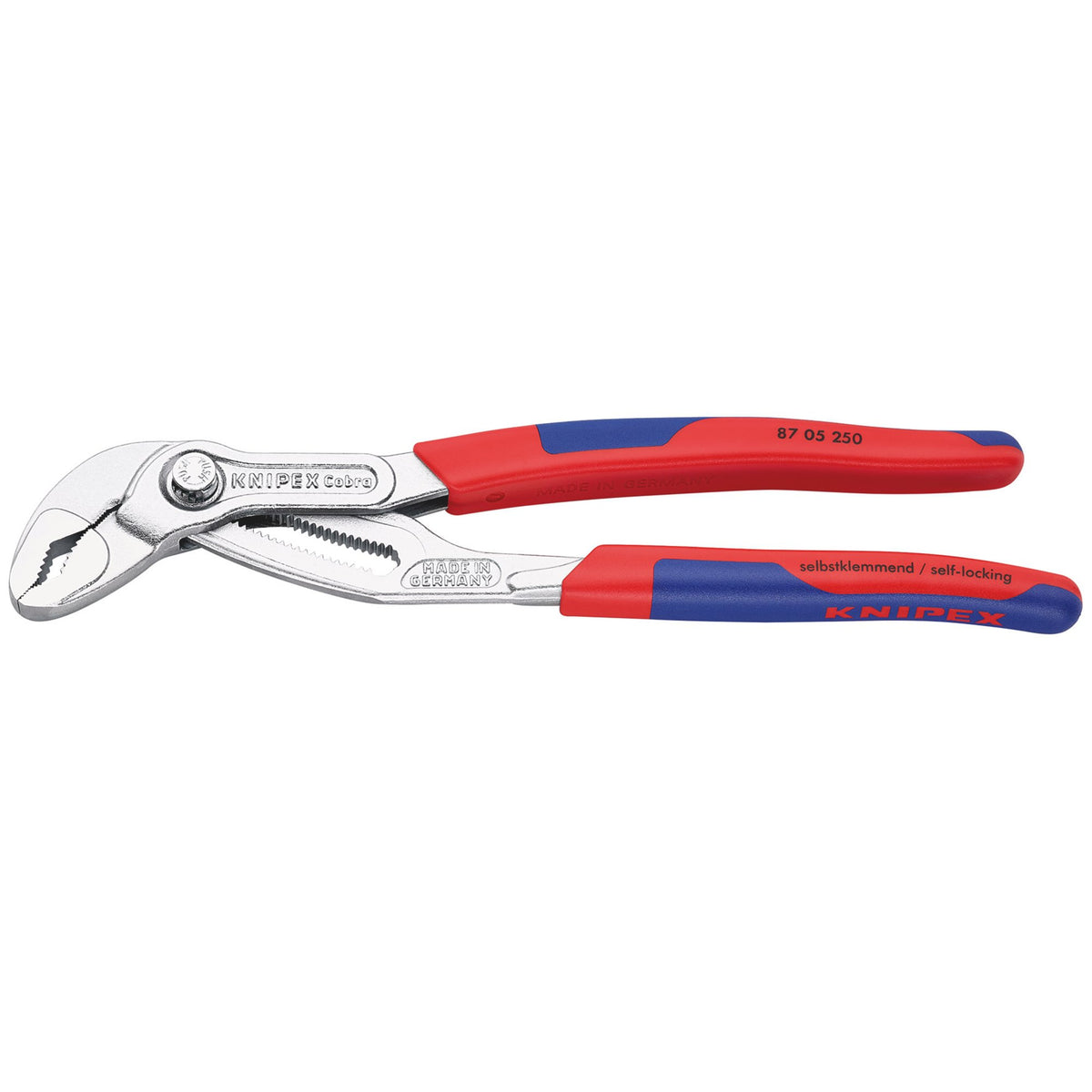Knipex 250mm Cobra® Chrome Plated Waterpump Pliers : Model No.87 05 250SB