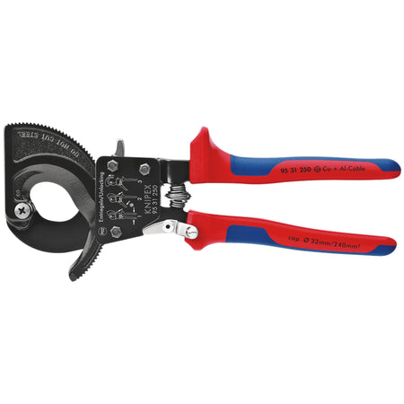 Knipex 250mm Ratchet Action Cable Cutter : Model No.95 31 250