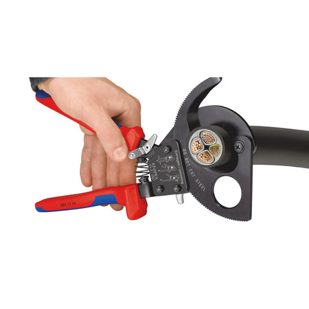 Knipex 280mm Ratchet Action Cable Cutter: Model No. 95 31 280