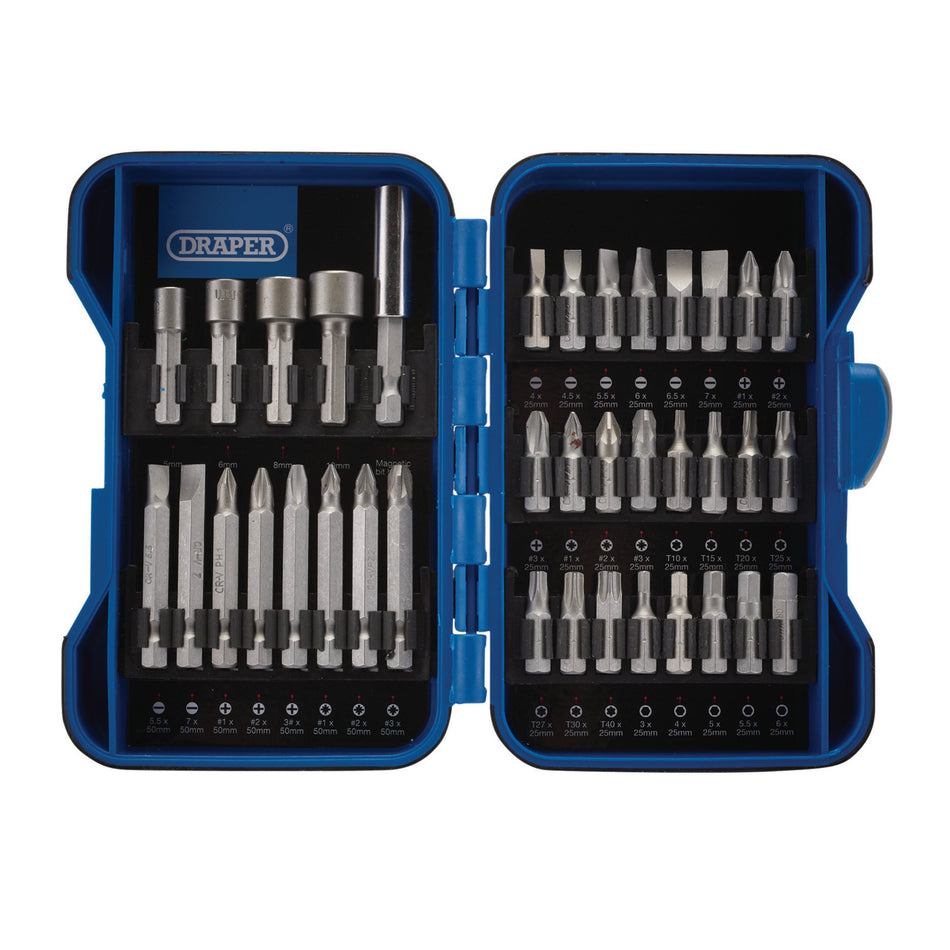 DRAPER 37 Piece Insert Bit Set: Model No.EBS37
