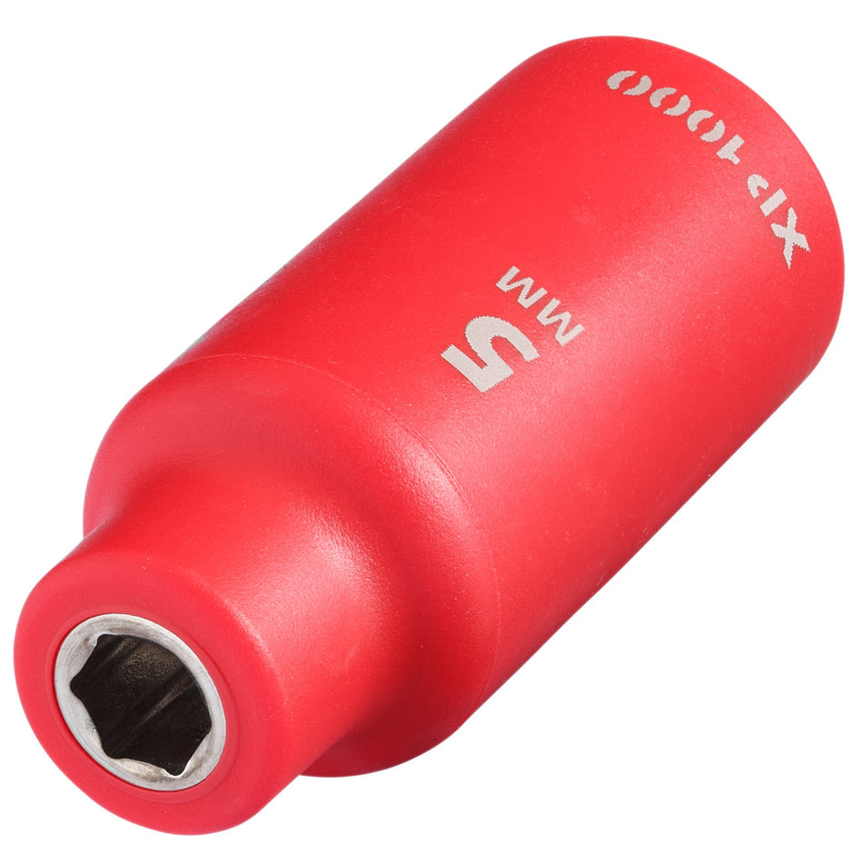 XP1000 VDE Socket, 1/4" Sq. Dr., 5mm : Model No. XP1000-1/4-SOC