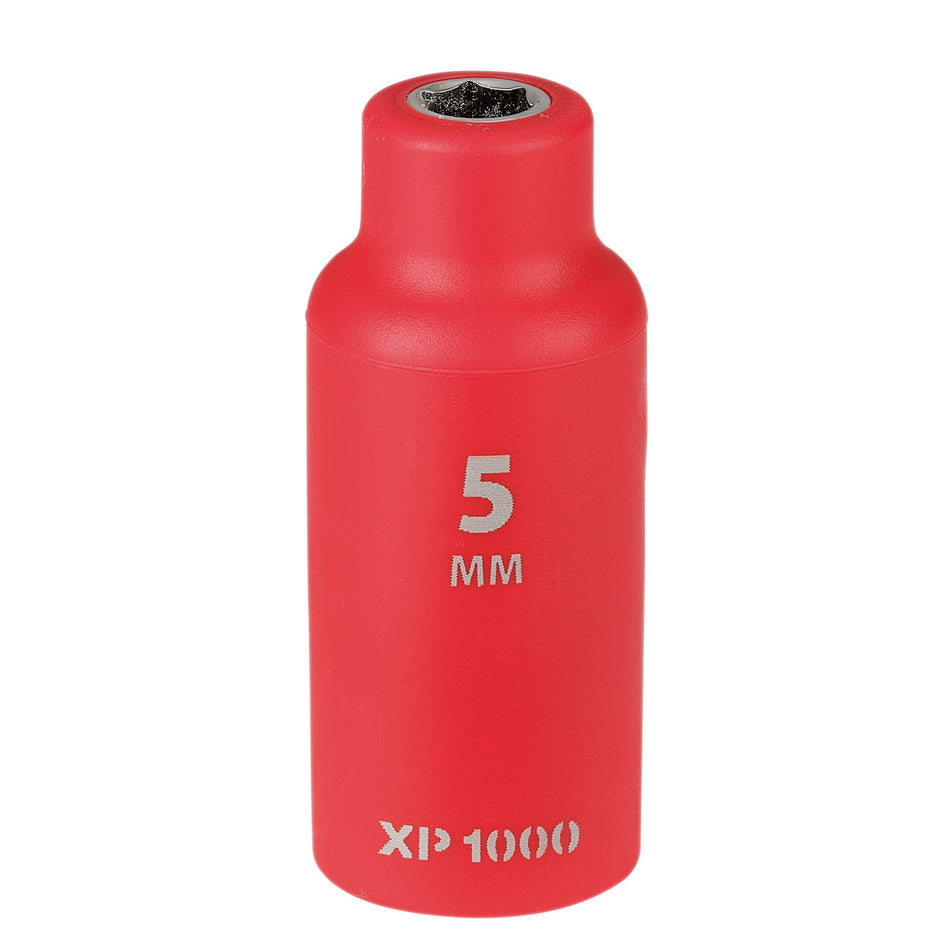XP1000 VDE Socket, 1/4" Sq. Dr., 5mm : Model No. XP1000-1/4-SOC