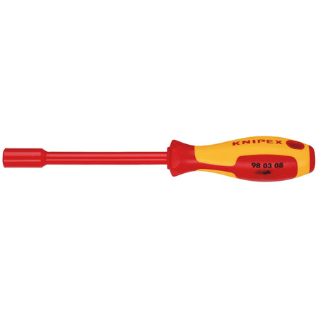 KNIPEX 98 03 08 VDE Insulated Nut Driver, 8.0 x 125mm: No.98 03 08