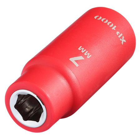 XP1000 VDE Socket, 1/4" Sq. Dr., 7mm : Model No. XP1000-1/4-SOC