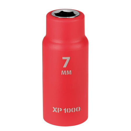 XP1000 VDE Socket, 1/4" Sq. Dr., 7mm : Model No. XP1000-1/4-SOC