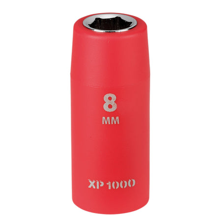 XP1000 VDE Socket, 1/4" Sq. Dr., 8mm : Model No. XP1000-1/4-SOC