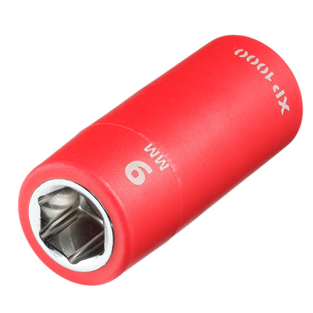 XP1000 VDE Socket, 1/4" Sq. Dr., 9mm : Model No. XP1000-1/4-SOC