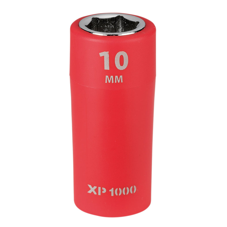 XP1000 VDE Socket, 1/4" Sq. Dr., 10mm : Model No. XP1000-1/4-SOC