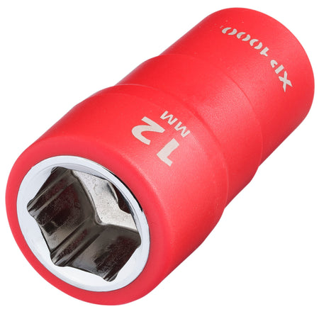 XP1000 VDE Socket, 1/4" Sq. Dr., 12mm : Model No. XP1000-1/4-SOC