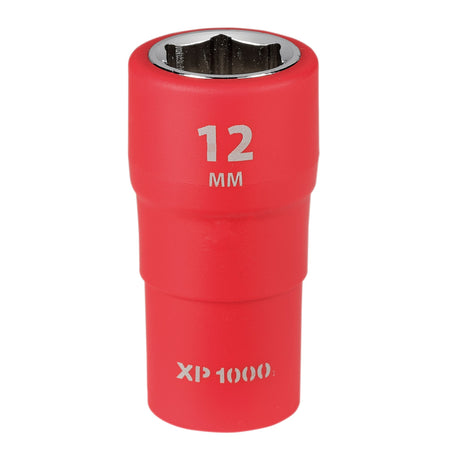 XP1000 VDE Socket, 1/4" Sq. Dr., 12mm : Model No. XP1000-1/4-SOC