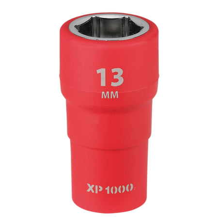 XP1000 VDE Socket, 1/4" Sq. Dr., 13mm : Model No. XP1000-1/4-SOC