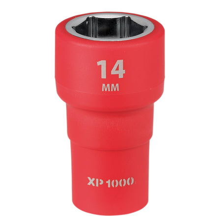 XP1000 VDE Socket, 1/4" Sq. Dr., 14mm : Model No. XP1000-1/4-SOC