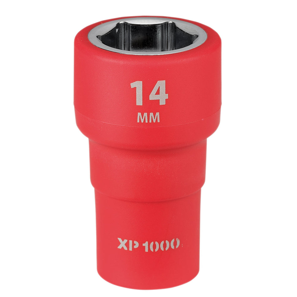 XP1000 VDE Socket, 1/4" Sq. Dr., 14mm : Model No. XP1000-1/4-SOC