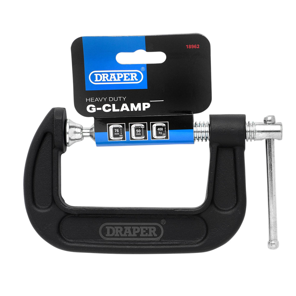 Heavy Duty G-Clamp, 76mm: No.GCL75