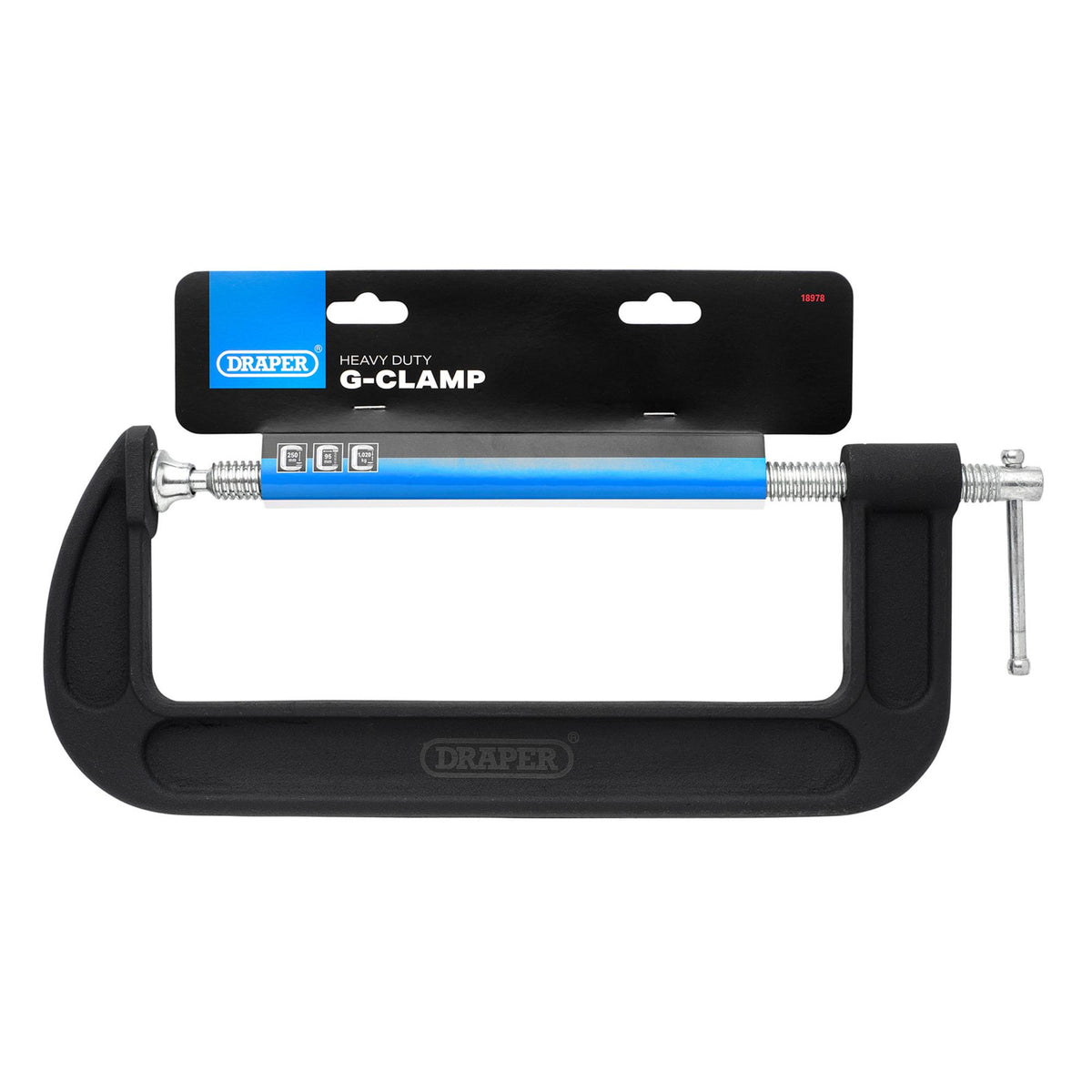 Heavy Duty G-Clamp, 250mm: No.GCL250