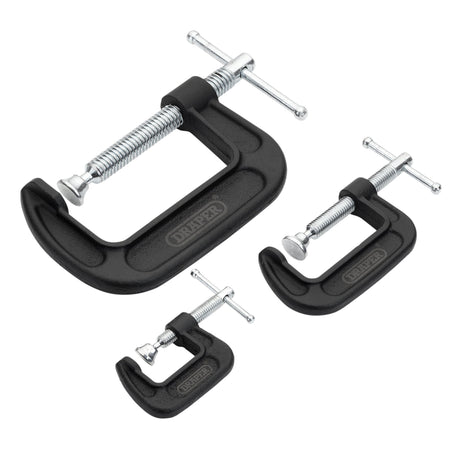 Heavy Duty G-Clamp Set (3 Piece): No.GCLS3