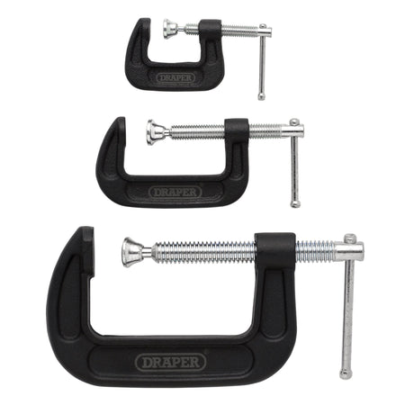 Heavy Duty G-Clamp Set (3 Piece): No.GCLS3