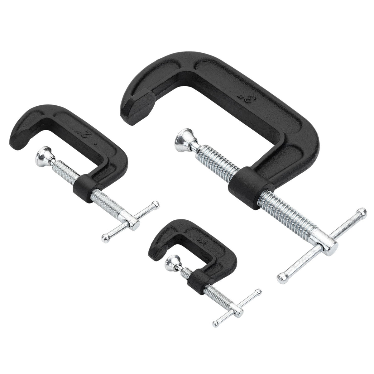 Heavy Duty G-Clamp Set (3 Piece): No.GCLS3