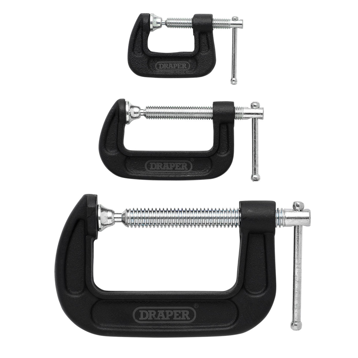 Heavy Duty G-Clamp Set (3 Piece): No.GCLS3
