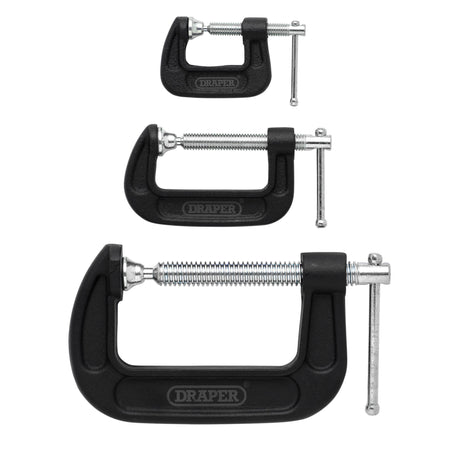 Heavy Duty G-Clamp Set (3 Piece): No.GCLS3
