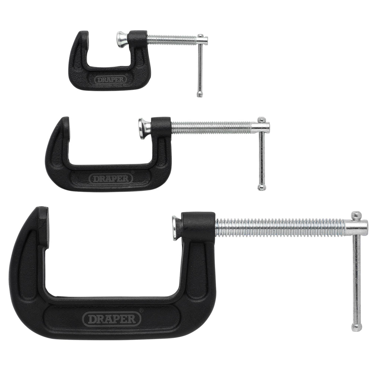 Heavy Duty G-Clamp Set (3 Piece): No.GCLS3