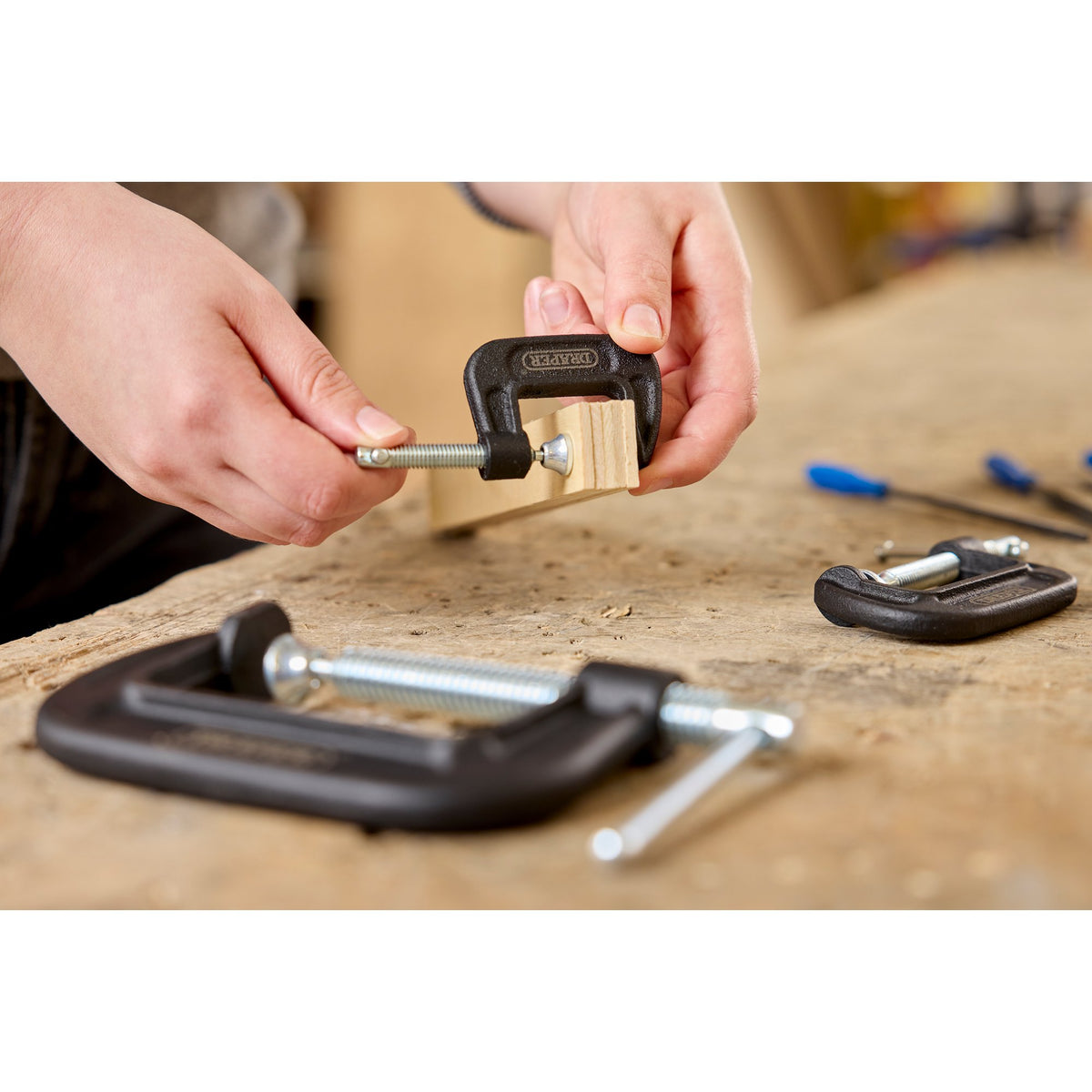 Heavy Duty G-Clamp Set (3 Piece): No.GCLS3