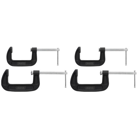 Heavy Duty G-Clamp Set (4 Piece): No.GCLS4