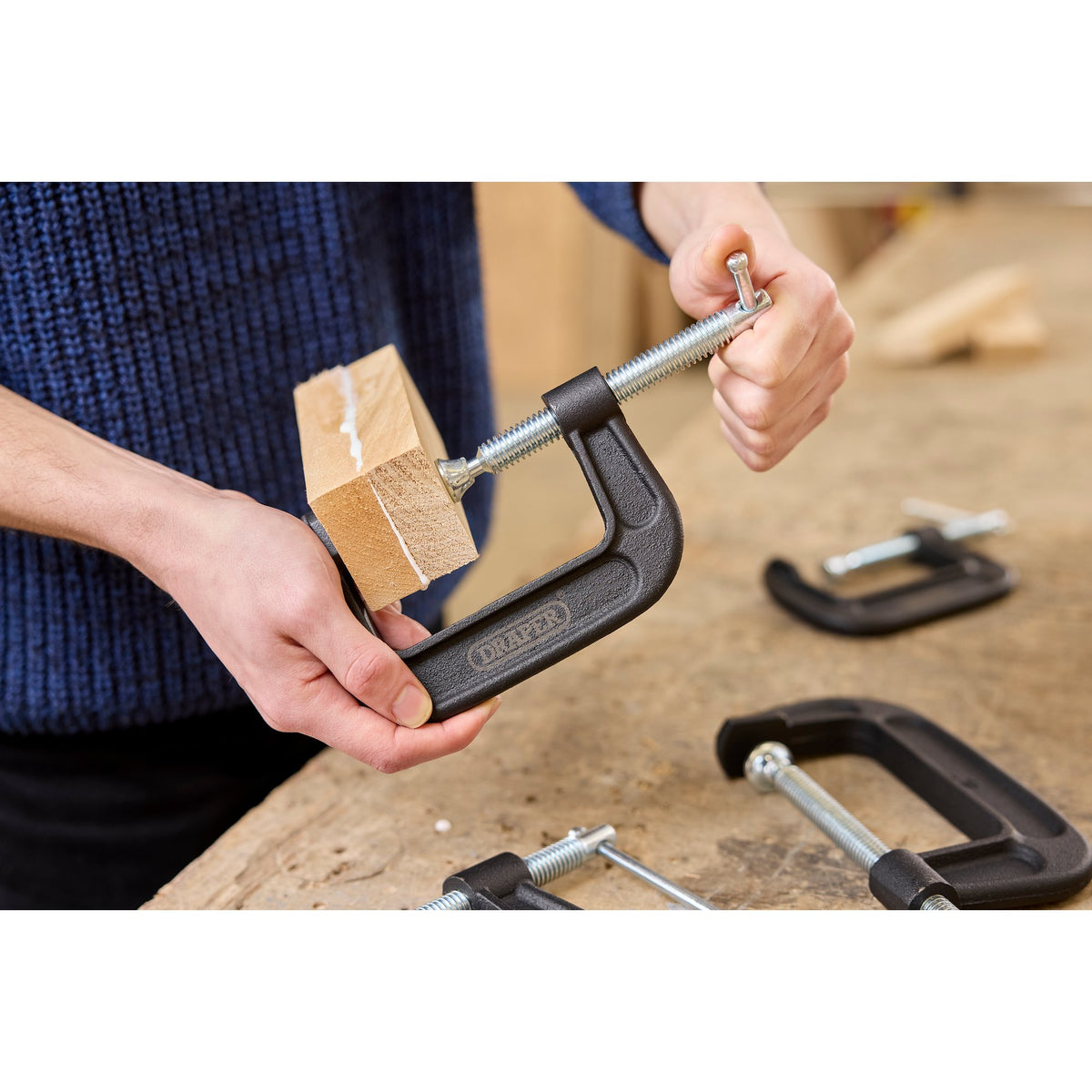 Heavy Duty G-Clamp Set (4 Piece): No.GCLS4