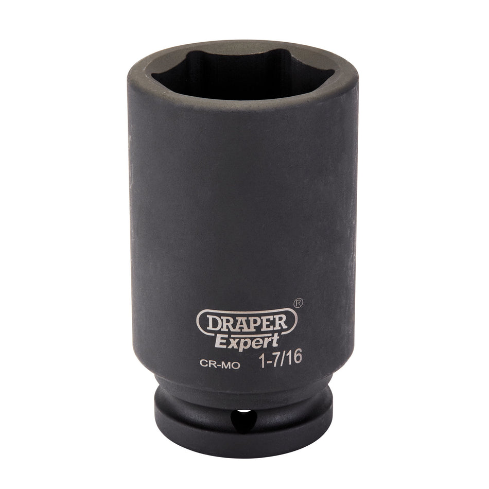 Draper Expert Imperial Deep Impact Socket, 3/4" Sq. Dr. 1.7/16" : Model No. 419D-AF