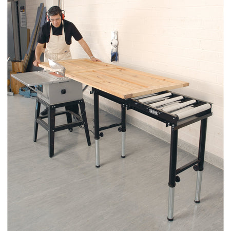 DRAPER 390mm Roller Table: Model No.RTB1
