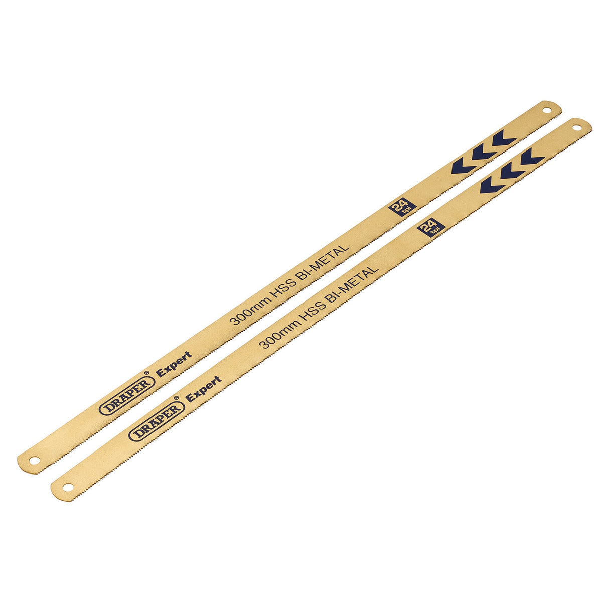 DRAPER Expert 2 x 300mm 24tpi Bi-Metal Hacksaw Blades: Model No.736/2