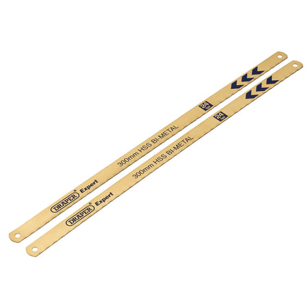 DRAPER Expert 2 x 300mm 24tpi Bi-Metal Hacksaw Blades: Model No.736/2