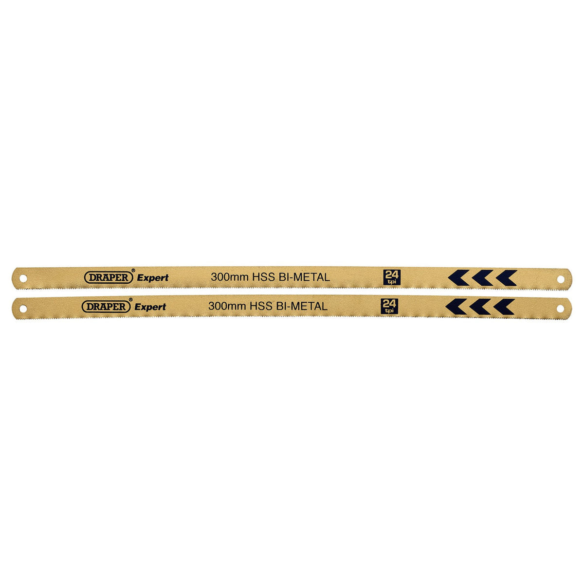 DRAPER Expert 2 x 300mm 24tpi Bi-Metal Hacksaw Blades: Model No.736/2