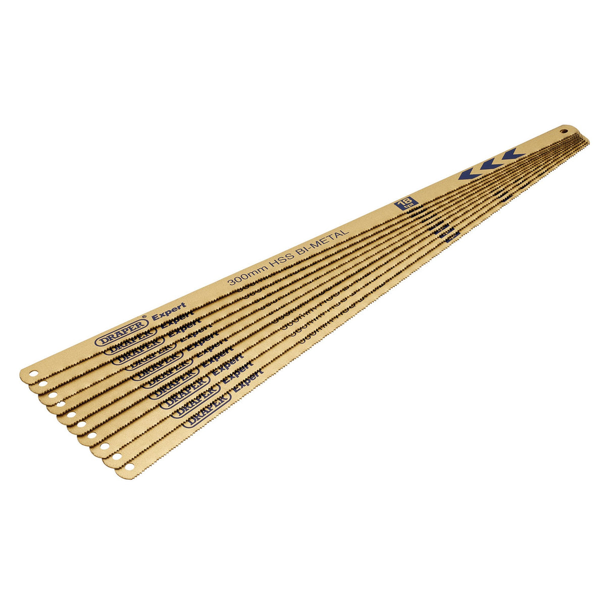 DRAPER Expert 10 x 300mm 18tpi Bi-Metal Hacksaw Blades: Model No.736/10